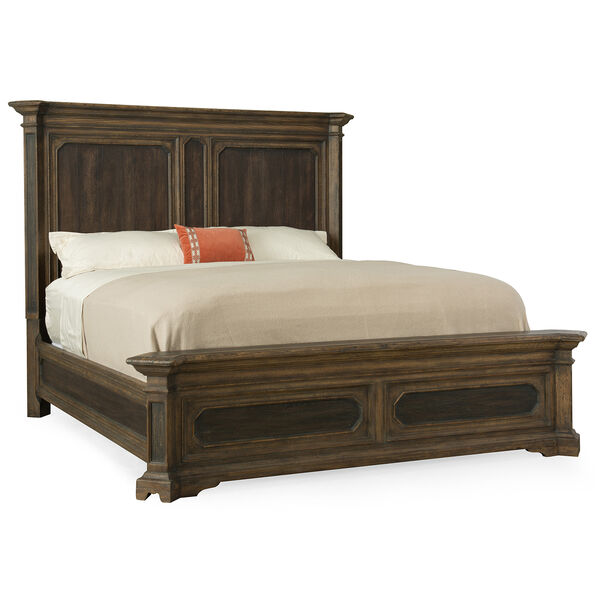 Hill Country Woodcreek Brown King Mansion Bed, image 1