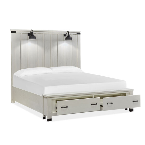 Harper Springs White Queen Storage Bed, image 4