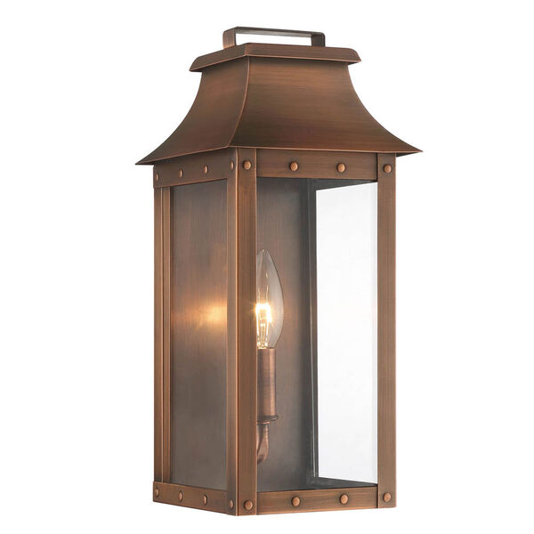 Manchester Copper Patina One-Light Outdoor Wall Mount, image 1