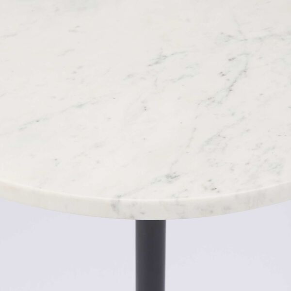 Maxwell Marble Top Pedestal End Table, image 4