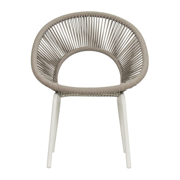 Archipelago Ionian Dining Chair in Coconut White and Taupe, Set of Two, image 3