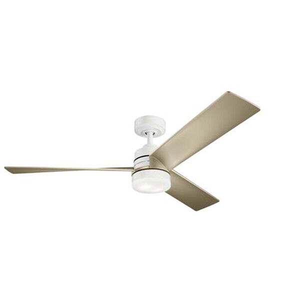 Spyn White LED 52-Inch Ceiling Fan, image 1