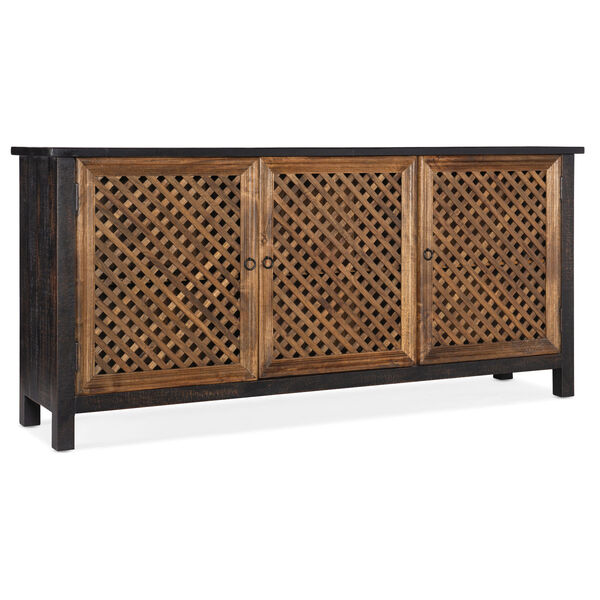 Black and Brown Entertainment Console, image 1