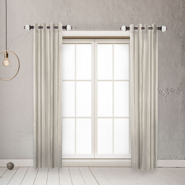 Beam Mahogany 20-Inch Side Curtain Rod, Set of 2, image 2