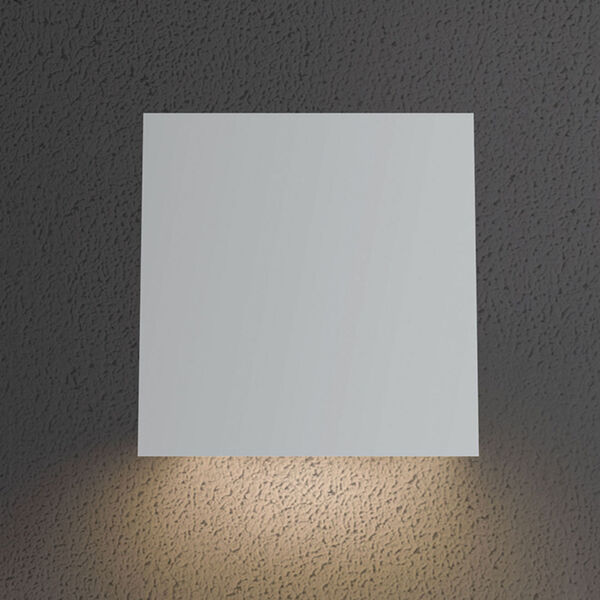 Angled Plane LED Textured White 1-Light Outdoor Wall Sconce 7-Inch, image 2
