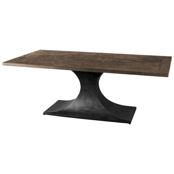 Maxton II Brown Rectangular Solid Wood Top Dining Table, image 1