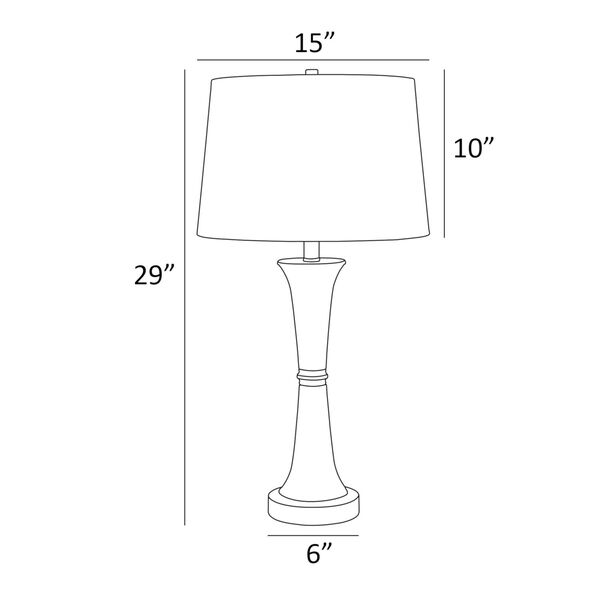 Gavino Brushed Nickel Two-Light Table Lamp, Set of Two, image 4