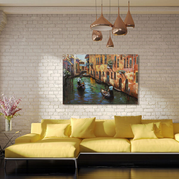 Venice Mixed Media Iron Hand Painted Dimensional Wall Art, image 4