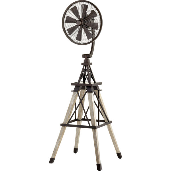 Windmill Oiled Bronze 19-Inch Floor Fan, image 1