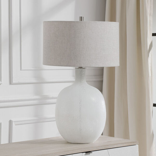 Whiteout Mottled White Table Lamp, image 4