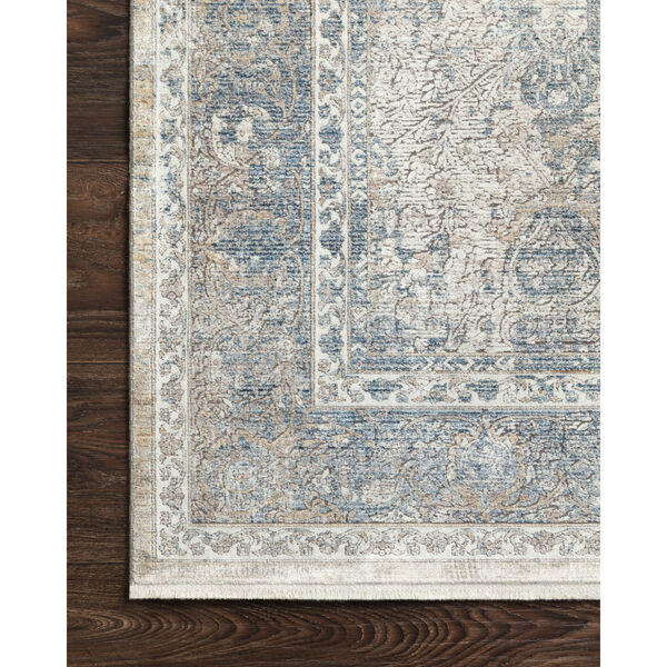 Gemma Sky and Ivory 2 Ft. 8 In. x 7 Ft. 9 In. Power Loomed Rug, image 3