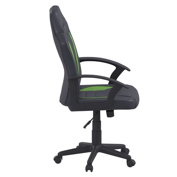 Hendricks Green Gaming Office Chair with Vegan Leather, image 4