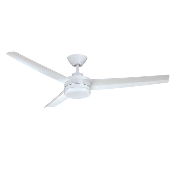 Caprion White 52-Inch LED Ceiling Fan, image 1