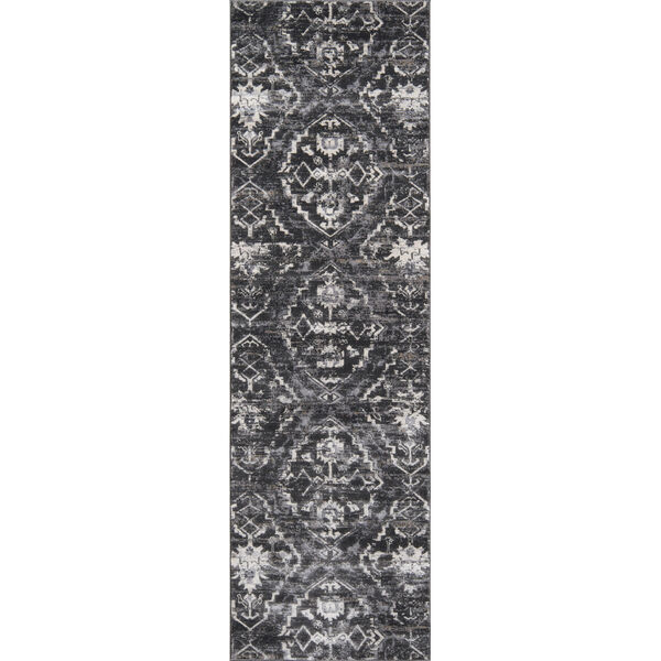 Juliet Damask Charcoal Runner: 2 Ft. 3 In. x 7 Ft. 6 In., image 6