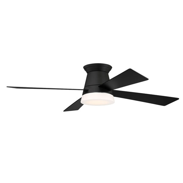 Revello Flat Black 52-Inch LED Ceiling Fan, image 2