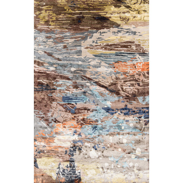 Millennia Abstract Multicolor Rectangular: 7 Ft. 6 In. x 9 Ft. 6 In. Rug, image 1