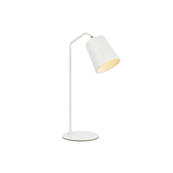 Leroy White One-Light Table Lamp, image 1