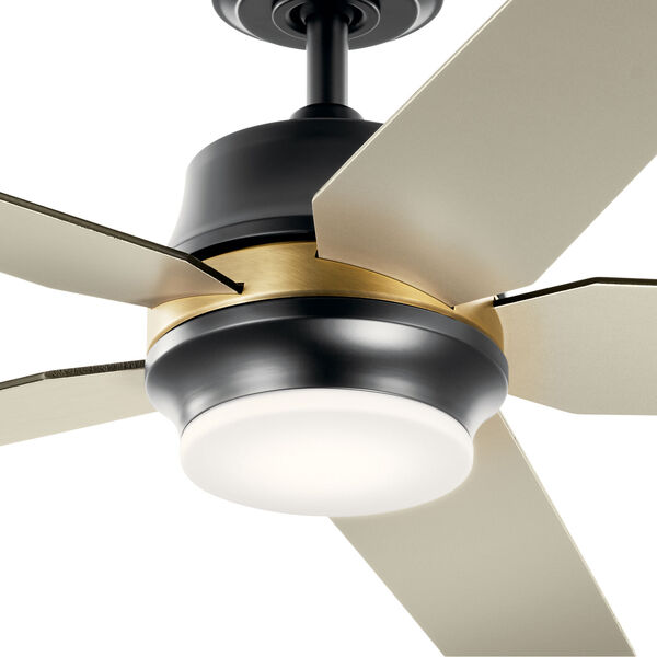 Maeve Satin Black 52-Inch Integrated LED Ceiling Fan, image 7