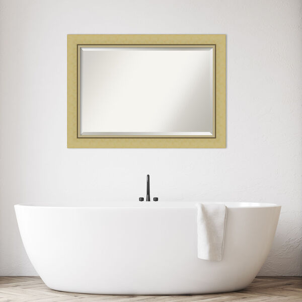Landon Gold 42W X 30H-Inch Bathroom Vanity Wall Mirror, image 3