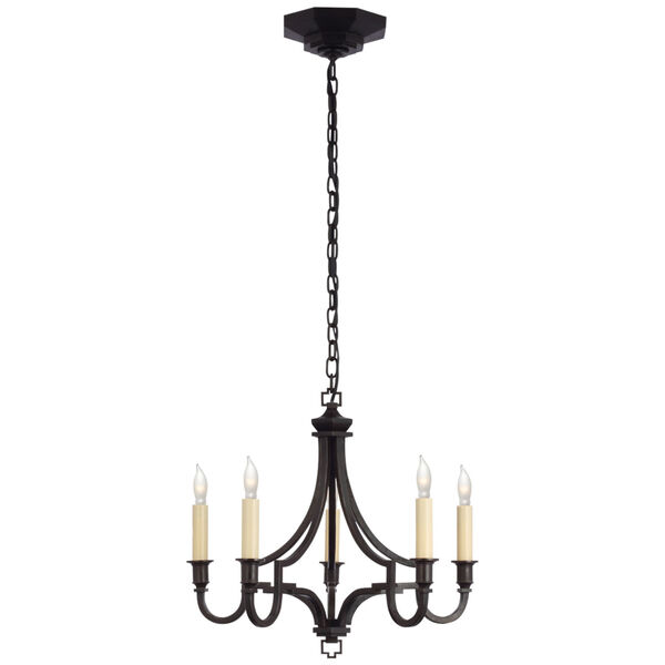 Mykonos Small Chandelier in Aged Iron by Chapman  and  Myers, image 1