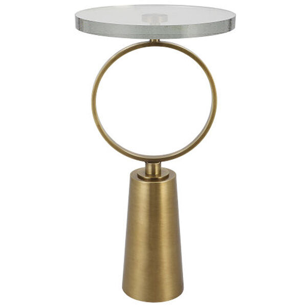 Ringlet Antique Brass Accent Table, image 3
