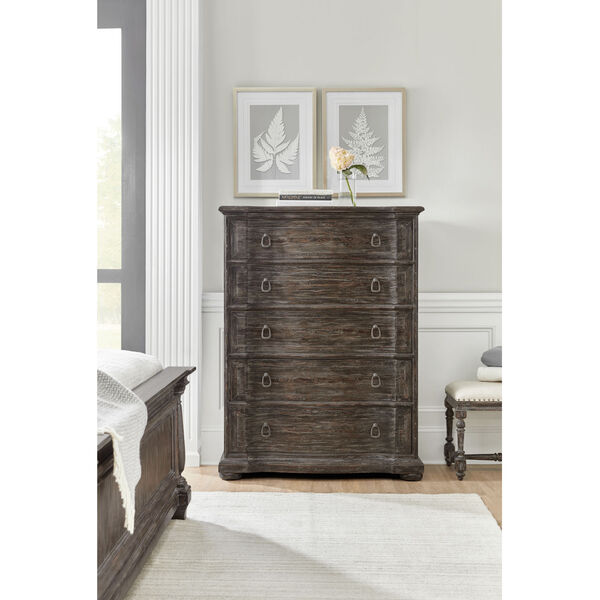 Traditions Rich Brown Six-Drawer Chest, image 3