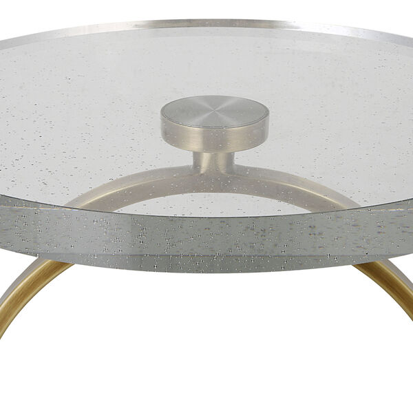 Ringlet Antique Brass Accent Table, image 6