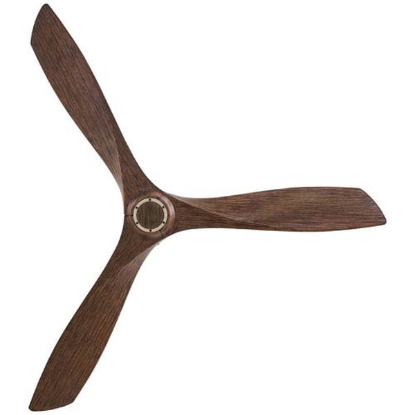 Aviation 60-Inch Ceiling Fan in Brushed Nickel with Three Medium Maple Blades, image 3