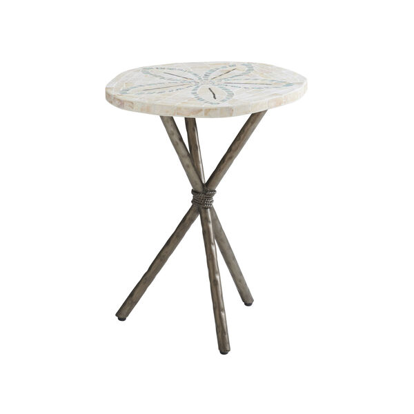 Ocean Breeze White Sand Dollar End Table, image 1