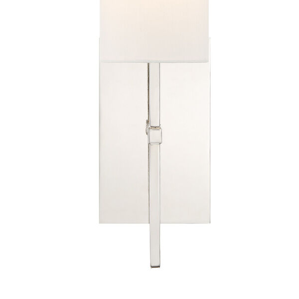 Veronica One-Light Polished Nickel Wall Sconce, image 2