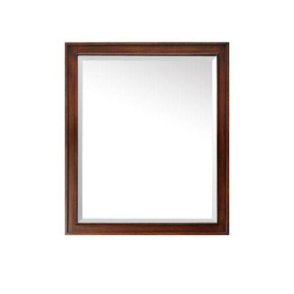 Brentwood 30-Inch New Walnut Mirror, image 1
