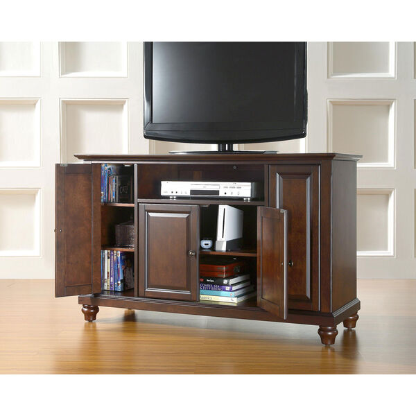 Cambridge 48-Inch TV Stand in Vintage Mahogany Finish, image 4