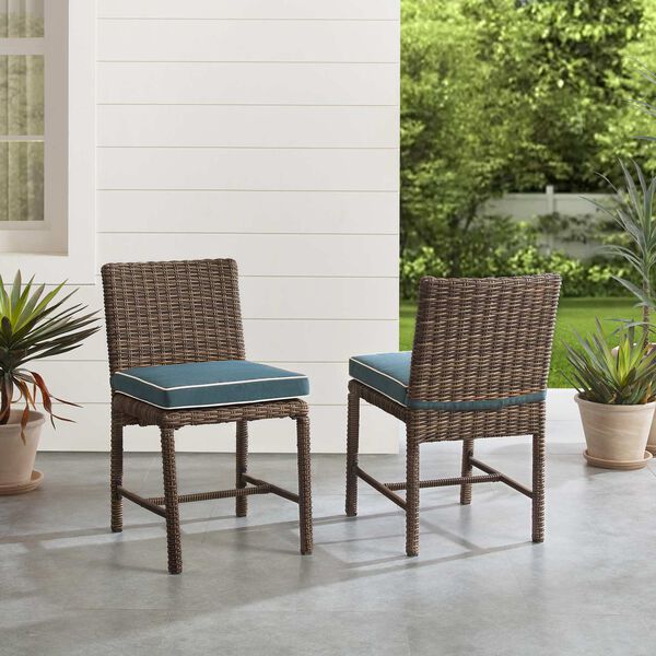 Bradenton Outdoor Wicker Dining Chair, Set of Two, image 2