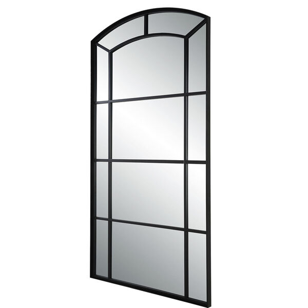 Camber Satin Black Oversized Arch Floor Mirror, image 6