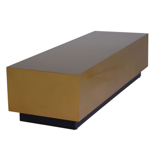 Asher Brushed Gold Coffee Table, image 1