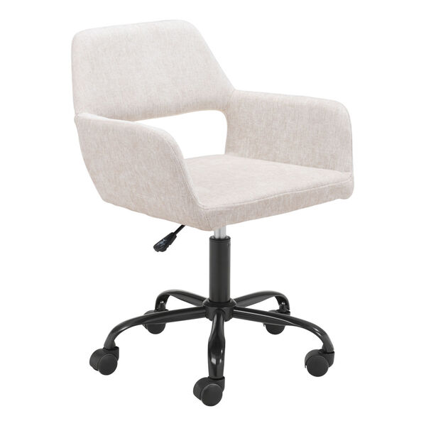 Athair Beige and Black Office Chair, image 1
