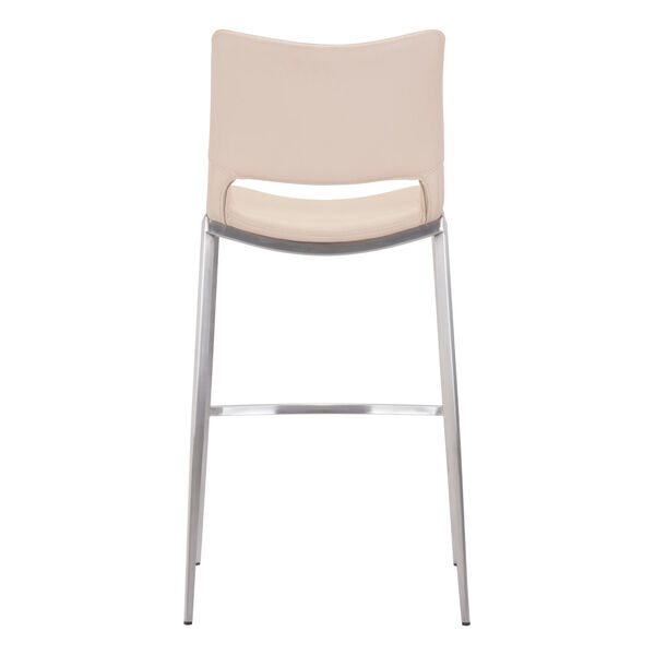 Ace Light Pink and Silver Bar Stool, Set of Two, image 5