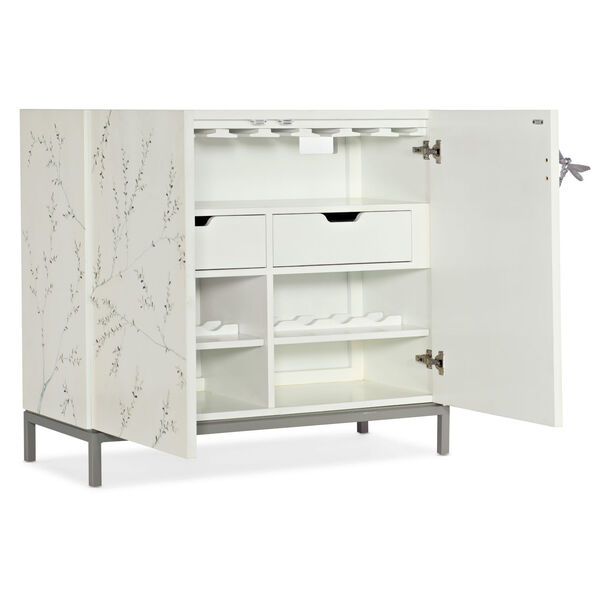 Melange Bale White Bar Cabinet, image 2