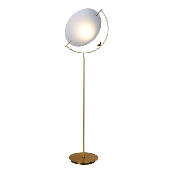 Como Antique Brass LED Floor Lamp Title 24, image 6