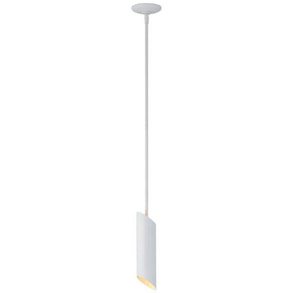 Tourain Small Pendant in Plaster White and Gild by AERIN, image 1
