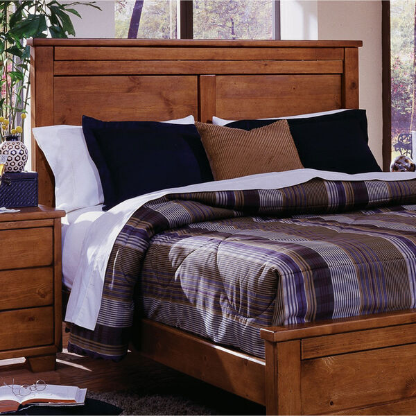 Diego Cinnamon Pine Queen Complete Bed, image 2