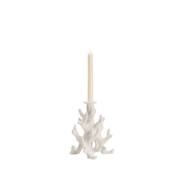 White Glaze Small Candleholder, image 6