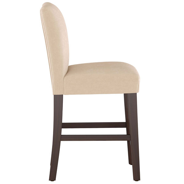 Velvet Pearl 40-Inch Pleated Counter Stool, image 3