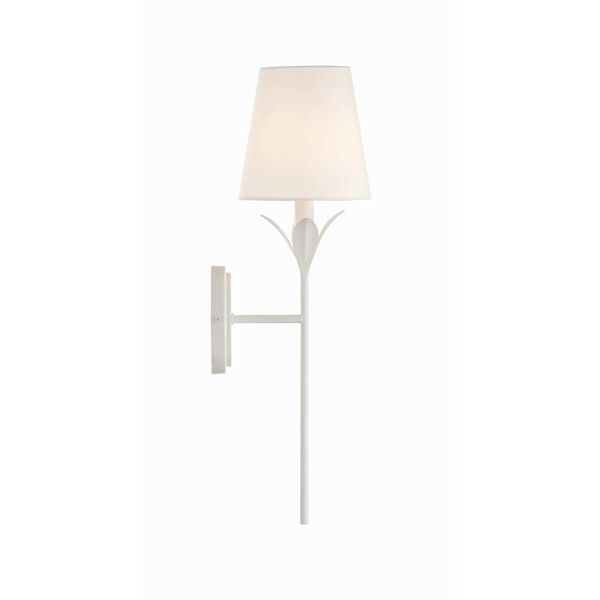 Broche Matte White One-Light Wall Sconce, image 5