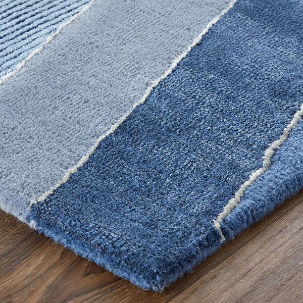 Nash Farmhouse Geometric Blue Silver Rectangular 3 Ft. 6 In. x 5 Ft. 6 In. Area Rug, image 4