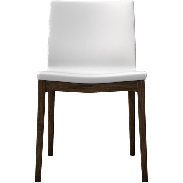 Enna White and Walnut Dining Chair, image 1