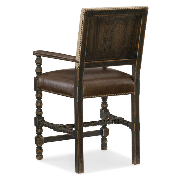 Hill Country Black and Beige Comfort Counter Stool, image 2