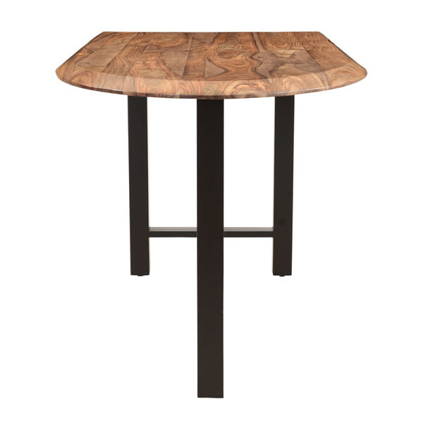 Hill Crest Brown and Black Counter Height Dining Table, image 4