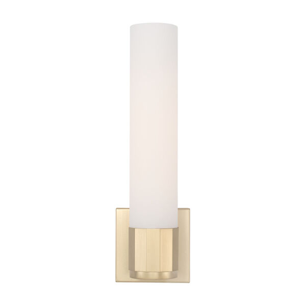 Sutton Soft Gold One-Light Sconce with Soft White Glass, image 4