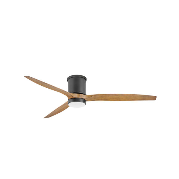 Hover Flush Matte Black LED 60-Inch Ceiling Fan, image 1